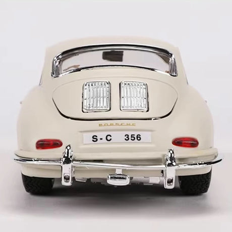 [Bburago] 1:24 Porsche 1961 356B Coupe White Model Car Die-Cast