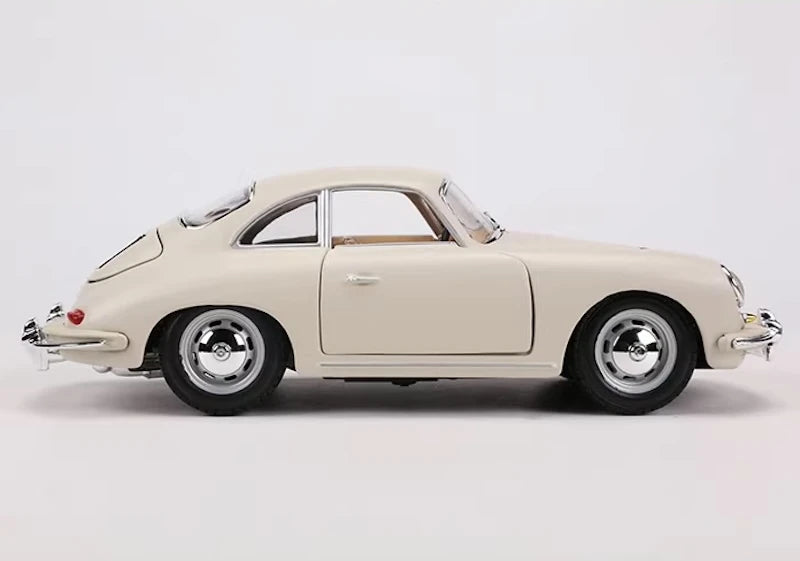 [Bburago] 1:24 Porsche 1961 356B Coupe White Model Car Die-Cast