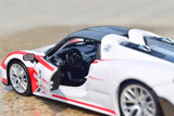 [Bburago] 1:24 Porsche 2013 918 Spyder Weissach Förpackning modellbil Die-Cast