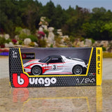 [Bburago] 1:24 Porsche 2013 918 Spyder Weissach Förpackning modellbil Die-Cast