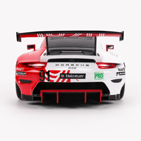 Bburago Porsche 2018 911 RSR #91 Le Mans 1:24 modelo de exposição em metal fundido - ver 10