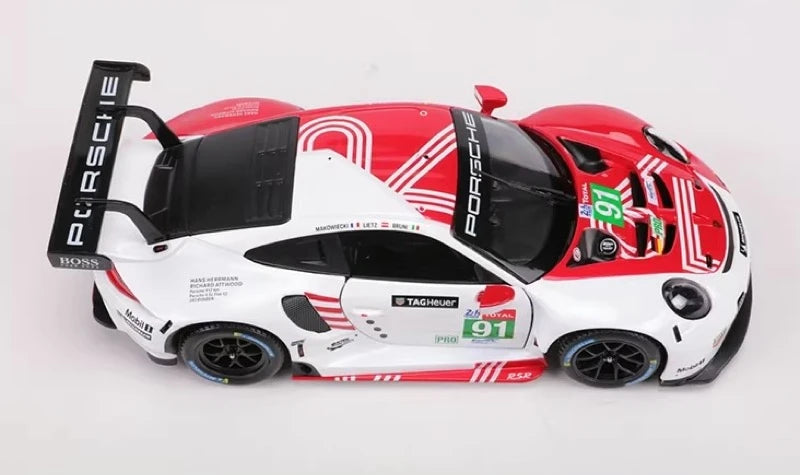 [Bburago] 1:24 Porsche 2018 911 RSR #91 Le Mans Model Car Die-Cast