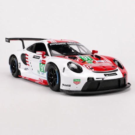 Bburago Porsche 2018 911 RSR #91 Le Mans 1:24 modelo de exposição em metal fundido - ver 13