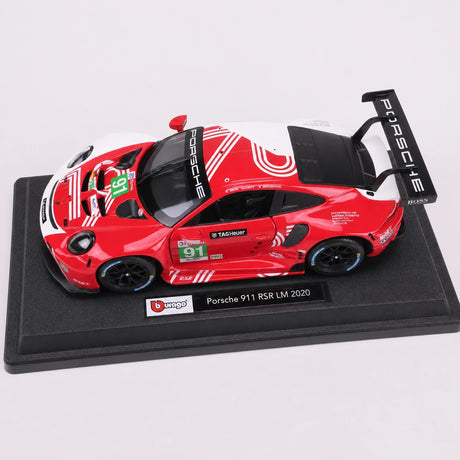 Bburago Porsche 2018 911 RSR #91 Le Mans 1:24 modelo de exposição em metal fundido - vista 16