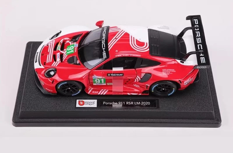[Bburago] 1:24 Porsche 2018 911 RSR #91 Le Mans Model Car Die-Cast