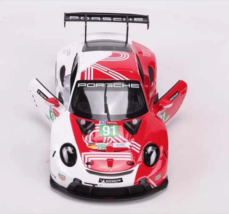 [Bburago] 1:24 Porsche 2018 911 RSR #91 Le Mans Model Car Die-Cast