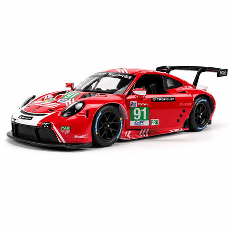 Bburago Porsche 2018 911 RSR #91 Le Mans 1:24 modelo de exposição em metal fundido - ver 4