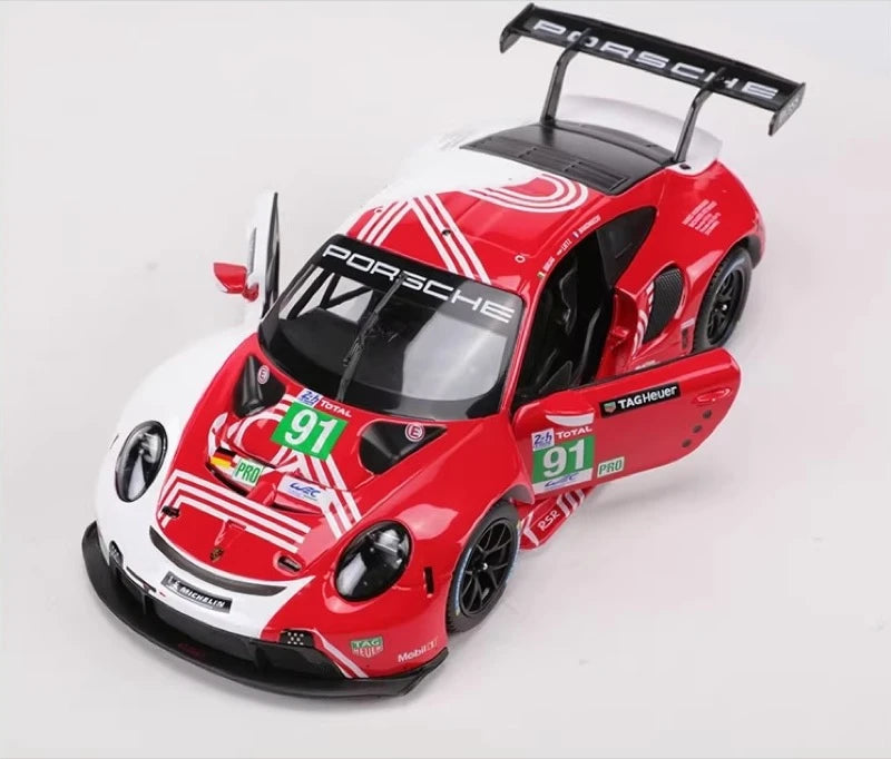 [Bburago] 1:24 Porsche 2018 911 RSR #91 Le Mans Model Car Die-Cast