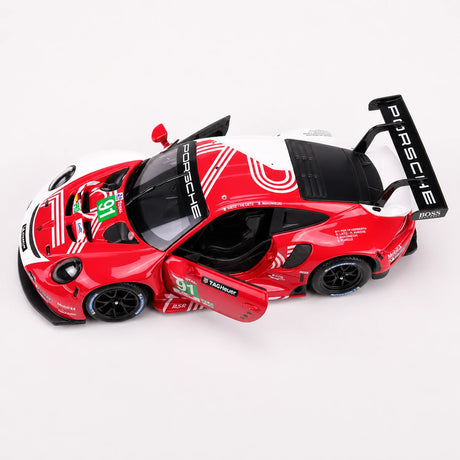 Bburago Porsche 2018 911 RSR #91 Le Mans 1:24 modelo de exposição em metal fundido - vista 8