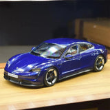 [Bburago] 1:24 Porsche 2019 Taycan Turbo S sininen pienoismalli Die-Cast