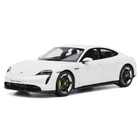 [Bburago] 1:24 Porsche 2019 Taycan Turbo S White Model Car Die-Cast