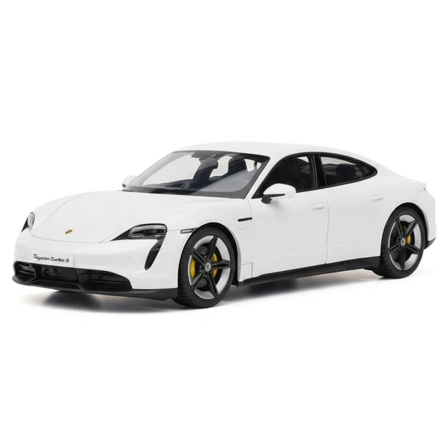 [Bburago] 1:24 Porsche 2019 Taycan Turbo S White Model Car Die-Cast