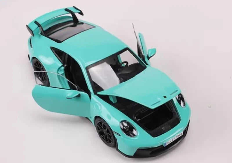 [Bburago] 1:24 Porsche 2021 911 GT3 Blue Model Car Die-Cast