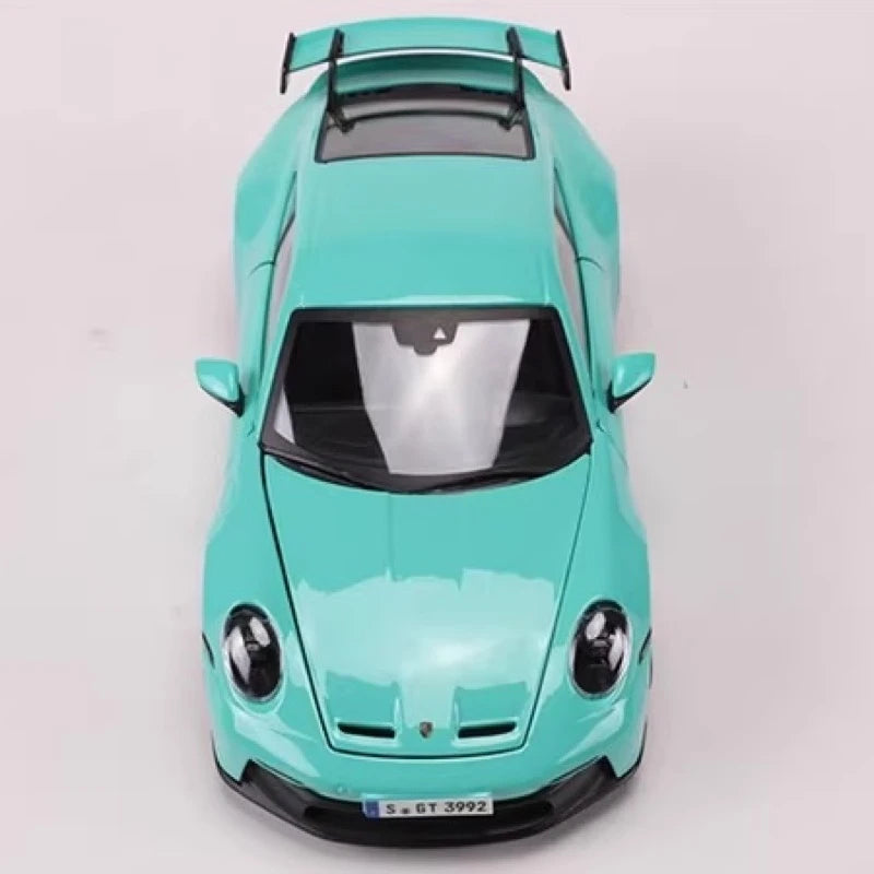 [Bburago] 1:24 Porsche 2021 911 GT3 Blue Model Car Die-Cast