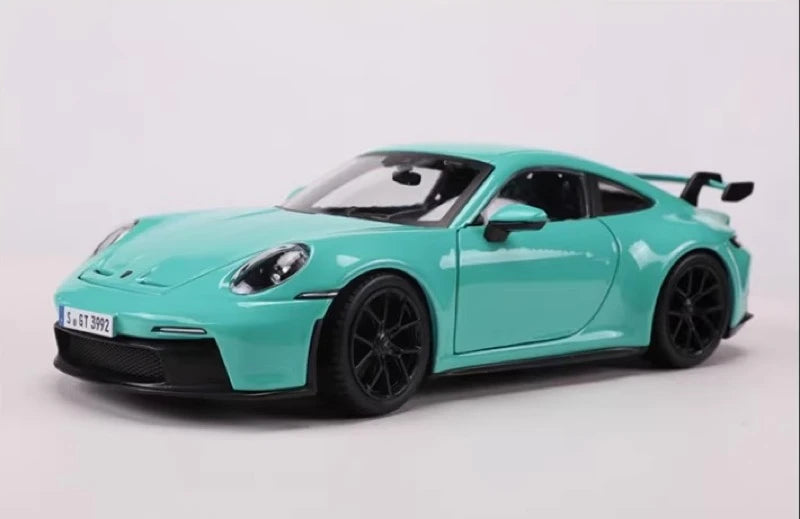[Bburago] 1:24 Porsche 2021 911 GT3 Blue Model Car Die-Cast
