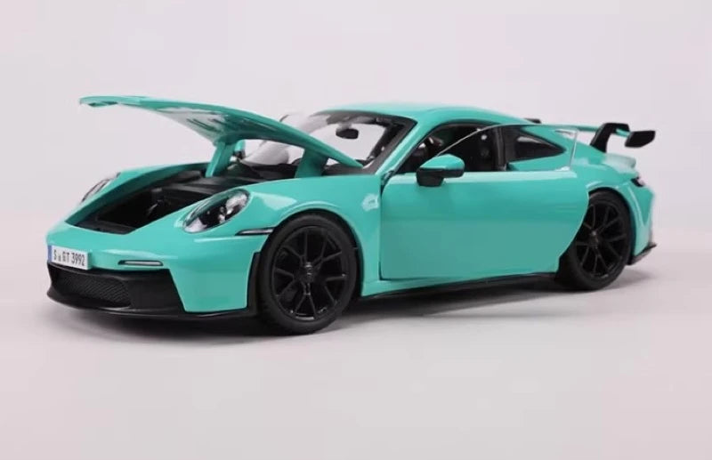 [Bburago] 1:24 Porsche 2021 911 GT3 Blue Model Car Die-Cast