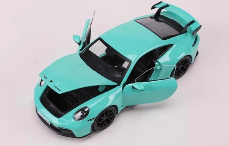 [Bburago] 1:24 Porsche 2021 911 GT3 Blue Model Car Die-Cast