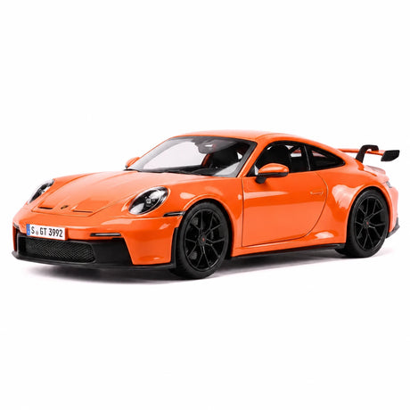 Bburago Porsche 2021 911 GT3 laranja 1:24 – modelo de exposição em metal fundido