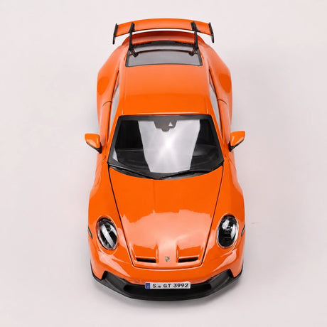 Bburago Porsche 2021 911 GT3 laranja 1:24 – modelo de exposição em metal fundido