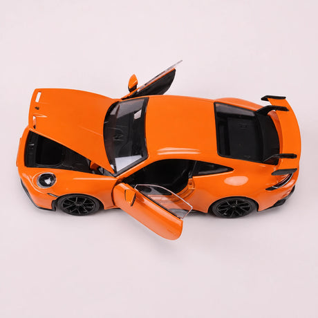 Bburago Porsche 2021 911 GT3 laranja 1:24 – modelo de exposição em metal fundido