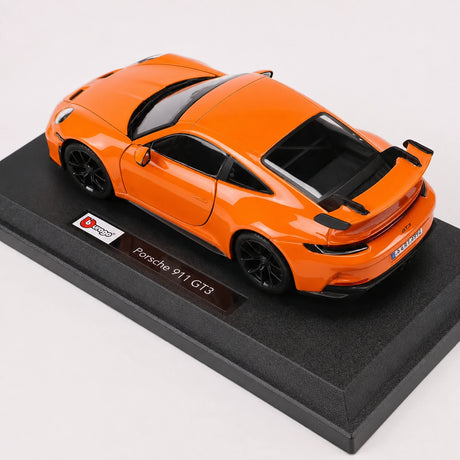 Bburago Porsche 2021 911 GT3 laranja 1:24 – modelo de exposição em metal fundido