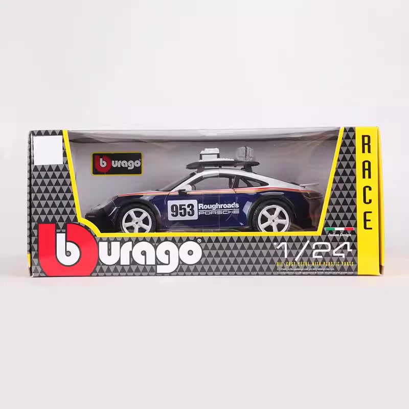 [Bburago] 1:24 Porsche 2023 911 Dakar Model Car Die-Cast