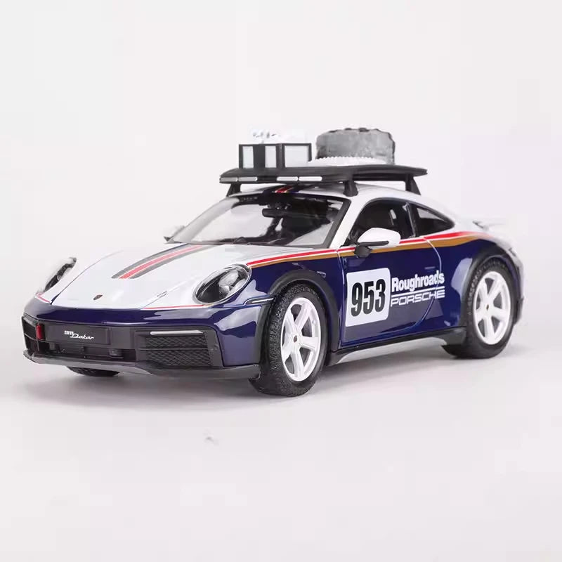 [Bburago] 1:24 Porsche 2023 911 Dakar Model Car Die-Cast