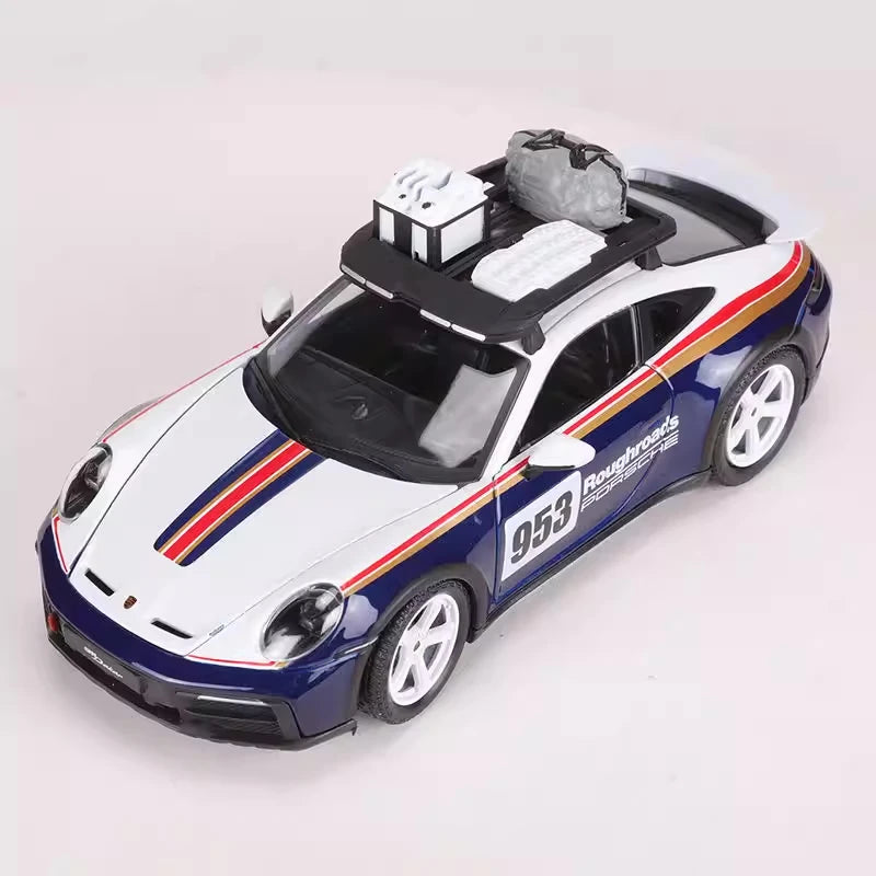 [Bburago] 1:24 Porsche 2023 911 Dakar modellino di auto Die-Cast