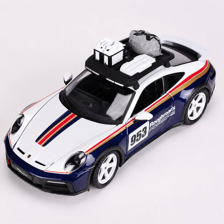 Bburago Porsche 2023 911 Dakar 1:24 – modelo de exposição em metal fundido