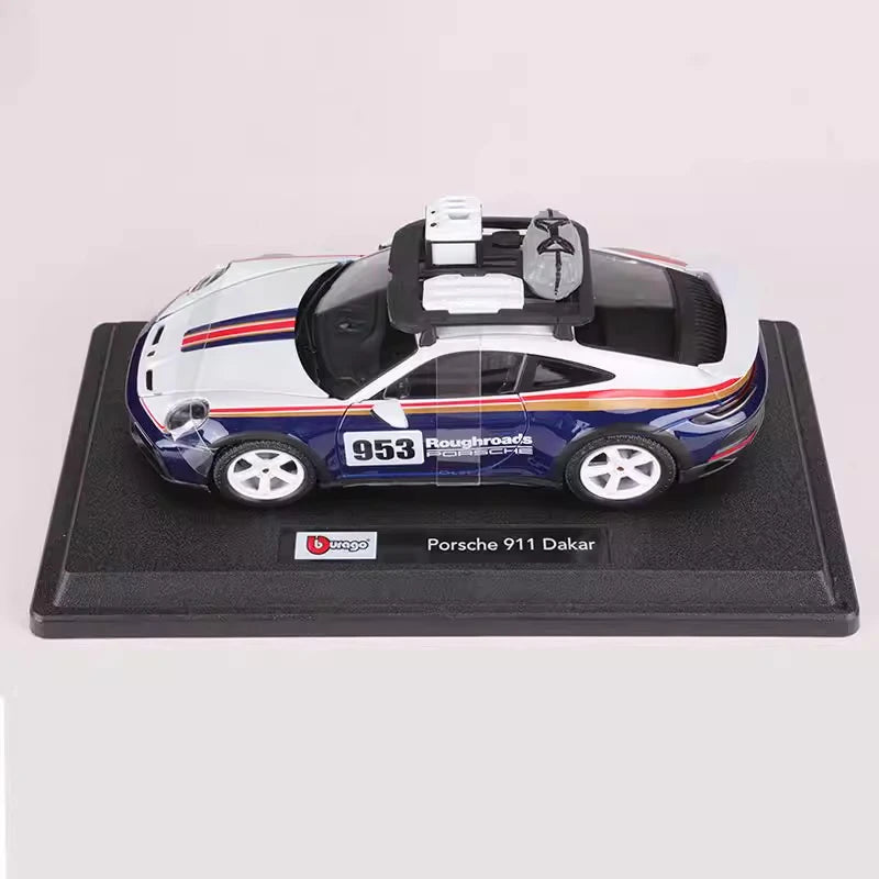 [Bburago] 1:24 Porsche 2023 911 Dakar modellino di auto Die-Cast