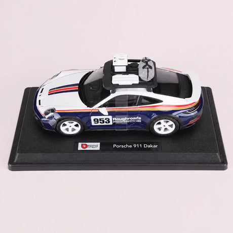 Bburago Porsche 2023 911 Dakar 1:24 – modelo de exposição em metal fundido