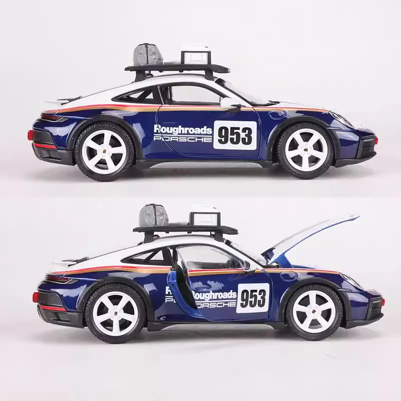 [Bburago] 1:24 Porsche 2023 911 Dakar modellino di auto Die-Cast
