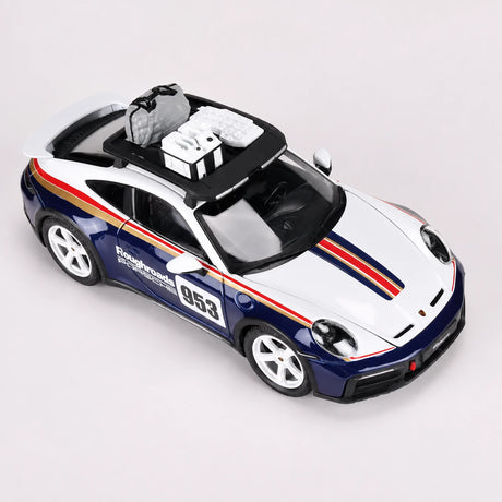 Bburago Porsche 2023 911 Dakar 1:24 – modelo de exposição em metal fundido