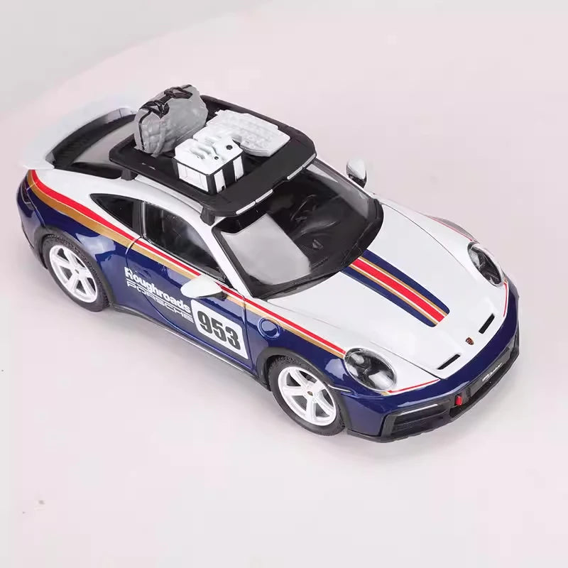 [Bburago] 1:24 Porsche 2023 911 Dakar modellino di auto Die-Cast