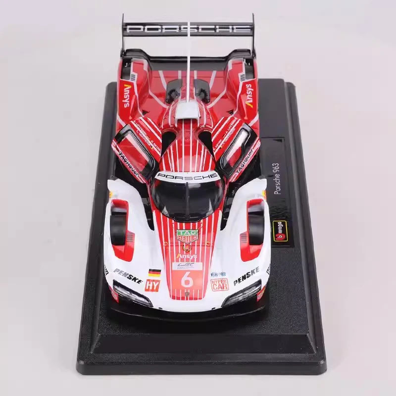[Bburago] 1:24 Porsche 2023 963 Model Car Die-Cast