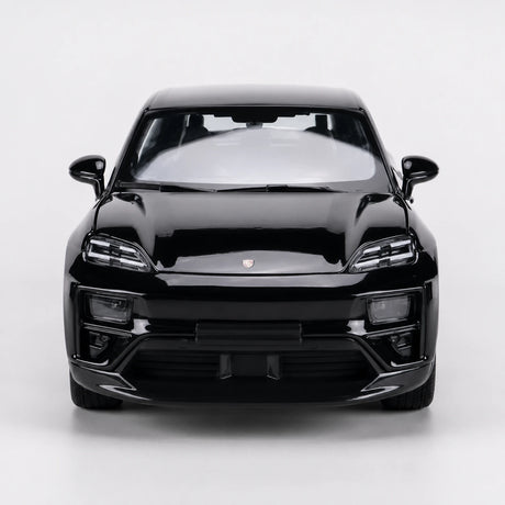 Bburago Porsche 2024 Macan Turbo preto 1:24 – modelo de exposição em metal fundido