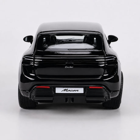 Bburago Porsche 2024 Macan Turbo preto 1:24 – modelo de exposição em metal fundido