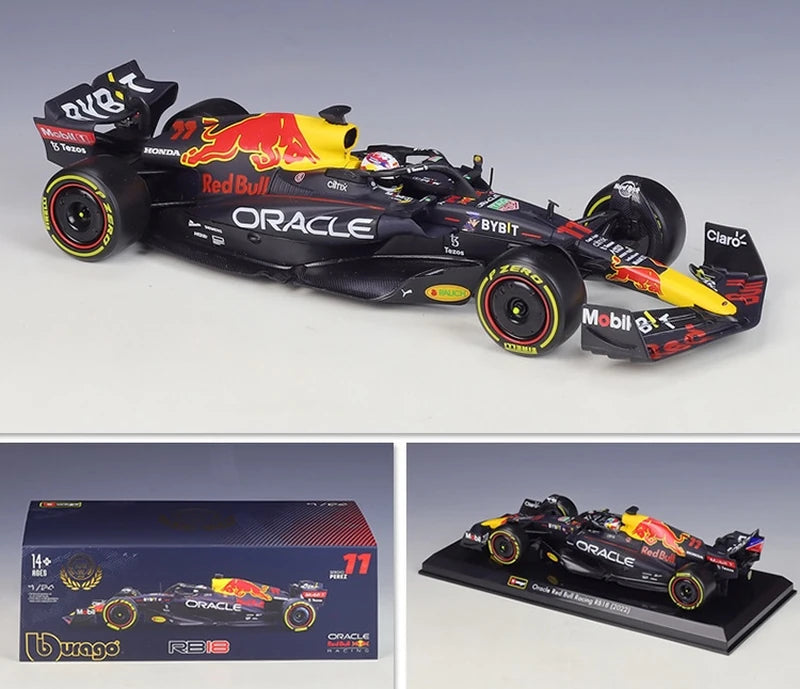 ببوراغو ريد بول 2022 RB18 #11 سيرجيو بيريز F1 1:24 نموذج عرض مصبوب - عرض 1