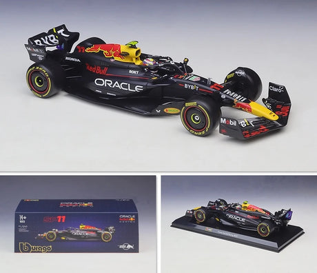 Bburago Red Bull 2024 RB20 #11 Sergio Perez F1 1:24 modellino da esposizione pressofuso - vista 3