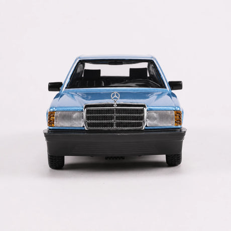 [Bburago] 1:25 Mercedes-Benz 1982 190 E 2.6 W201 bleu voiture miniature Die-Cast