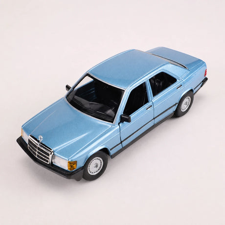 [Bburago] 1:25 Mercedes-Benz 1982 190 E 2.6 W201 bleu voiture miniature Die-Cast