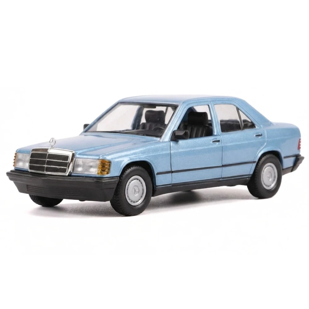 [Bburago] 1:25 Mercedes-Benz 1982 190 E 2.6 W201 blu modellino di auto Die-Cast