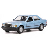 [Bburago] 1:25 Mercedes-Benz 1982 190 E 2.6 W201 blå modellbil Die-Cast