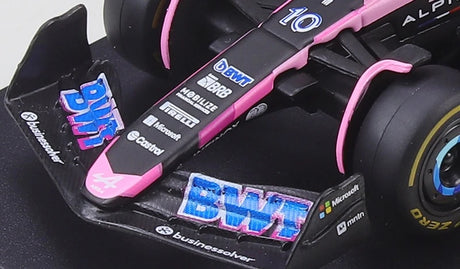 Bburago Alpine 2024 A524 #10 Pierre Gasly F1 1:43 modelo de exhibición de fundición a presión - vista 6