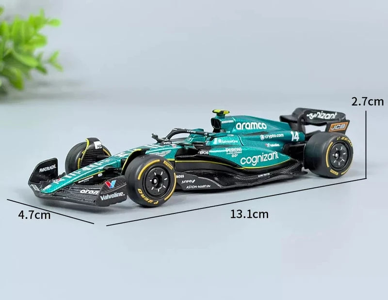 1:43 Aston Martin 2023 AMR23 #14 Fernando Alonso F1 model car by Bburago - view 2