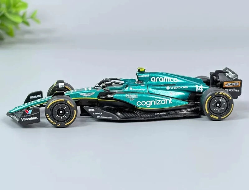 1:43 Aston Martin 2023 AMR23 #14 Fernando Alonso F1 model car by Bburago - view 3