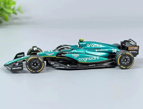 1:43 Aston Martin 2023 AMR23 #14 Fernando Alonso F1 model car by Bburago - view 3