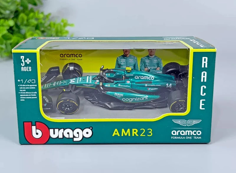 1:43 Aston Martin 2023 AMR23 #14 Fernando Alonso F1 model car by Bburago - view 6