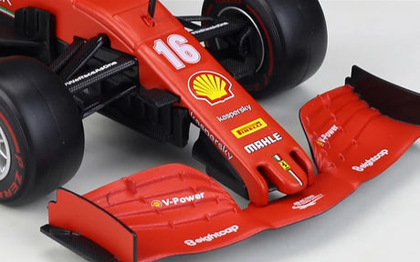 Modelo de exhibición de fundición F1 1:43 de Bburago Ferrari 2020 SF1000 #16 Charles Leclerc - vista 6