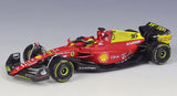 Bburago Ferrari 2022 F1-75 #16 Monza 75th Anniversary Livery Charles Leclerc F1 1:43 model wystawowy z odlewu metalowego – widok 1